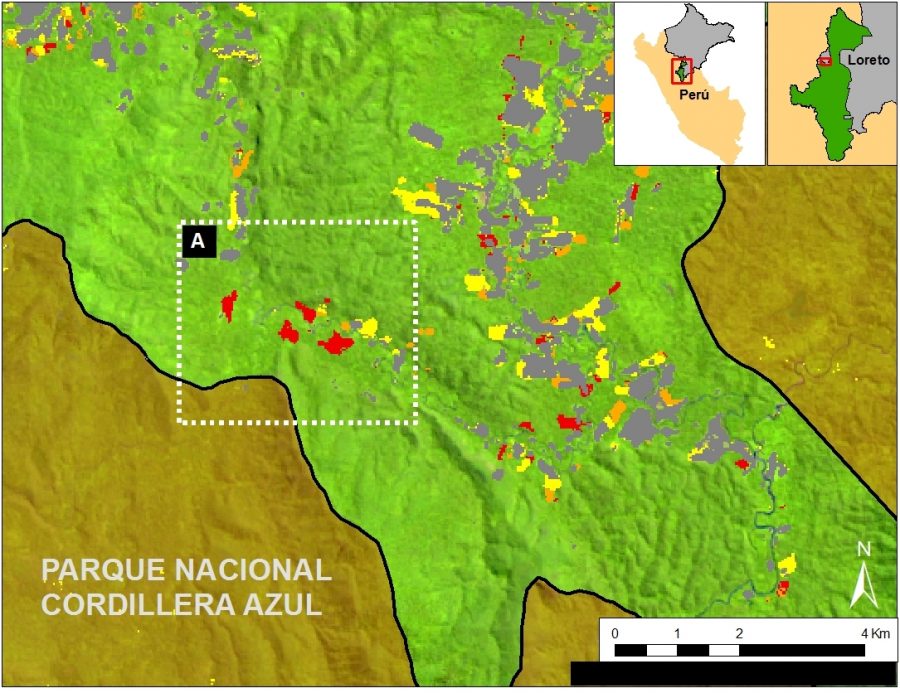 Imagen 40g. Datos: SERNANP, Landsat, UMD/GLAD, Hansen/UMD/Google/USGS/NASA